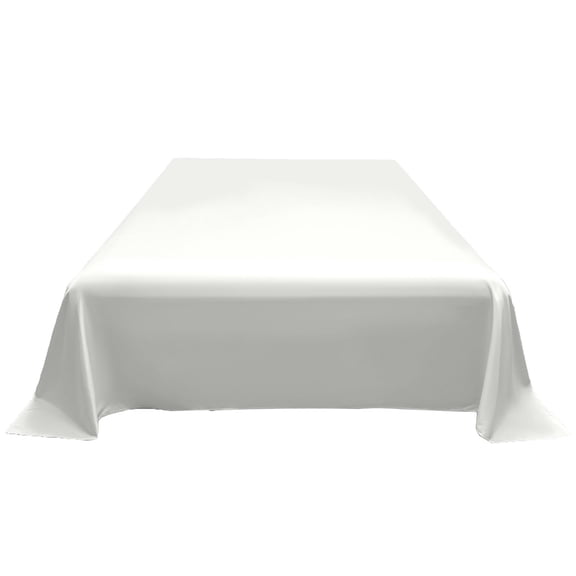 Beautynvta Satin Bed Sheets, Solid Color Ice Silk Bed Sheets, Soft Silky Sheets for Hair and Skin, Soft & Cooling, Machine Washable, 78.7x90.5 In, White