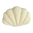 thumbnail image 1 of Beautynvta Seashell Throw Pillows, Plush Shell Shaped Throw Pillows, Seashell Decorative Pillow, Soft Home Cushion for Bed Couch Living Sofa Room Decor, 1 of 6