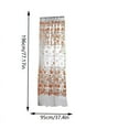 thumbnail image 1 of Beautynvta Sheer Curtain for Windows, Peony Pattern Sheer Curtain, Floral Spring Sheer Window Lace Curtain for Living Room Bedroom, 37.4x77.17 In, Coffee, 1 of 9
