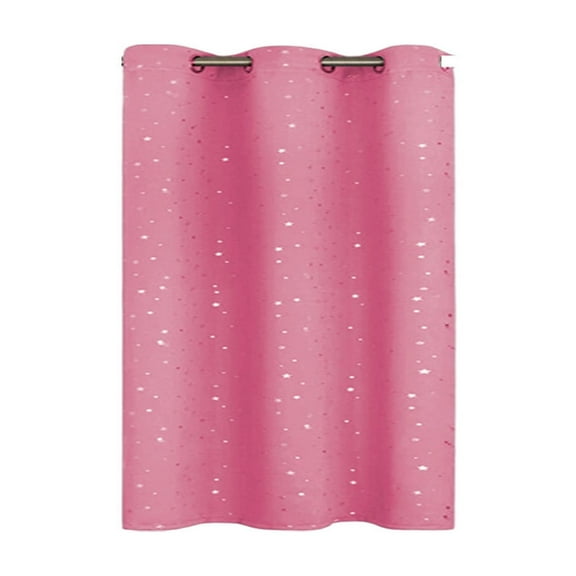 Beautynvta Short Curtains Half Window Curtains for Bedroom, Kitchen Window Curtains Over Sink, Energy Saving Blackout Drapes, 39.4''x51.2'', Pink