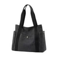 thumbnail image 1 of Beautynvta Shoulder Bag for Women, Large Capacity Shoulder Tote Bag, Trendy Casual Handbag, Canvas Purses Wallet, Black, 1 of 6