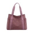 thumbnail image 1 of Beautynvta Shoulder Bag for Women, Large Capacity Shoulder Tote Bag, Trendy Casual Handbag, Canvas Purses Wallet, Hot Pink, 1 of 6