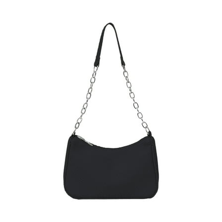 Beautynvta Shoulder Bag for Women, Trendy Casual Handbag Underarm Bag, Leather Waterproof Small Purses Wallet, Black