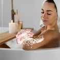 thumbnail image 1 of Beautynvta Shower Loofah Bath Sponge, Body Scrubber Shower Sponge, Exfoliating Mesh Pouf Shower Ball for Women and Men, Bathing Accessories, Pink, 1 of 6