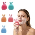 thumbnail image 1 of Beautynvta Silicone Face Scrubber, Cute Bunny Shaped Manual Facial Cleansing Brush for Men and Women, Skin Care Face Brushes for Exfoliating, Pore and Blackhead Remover, 1 of 6