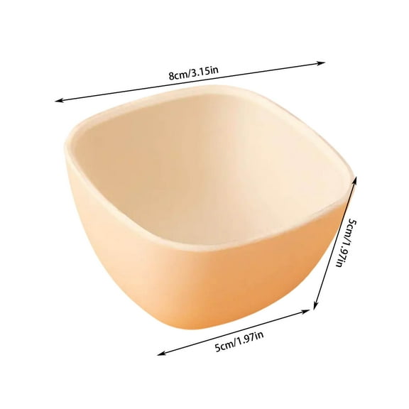 Beautynvta Silicone Feeding Bowl, Mini Prep Bowl, Snack Containers, Small Square Food Containers, Fruit Containers for Lunch, Stackable Lunch Containers