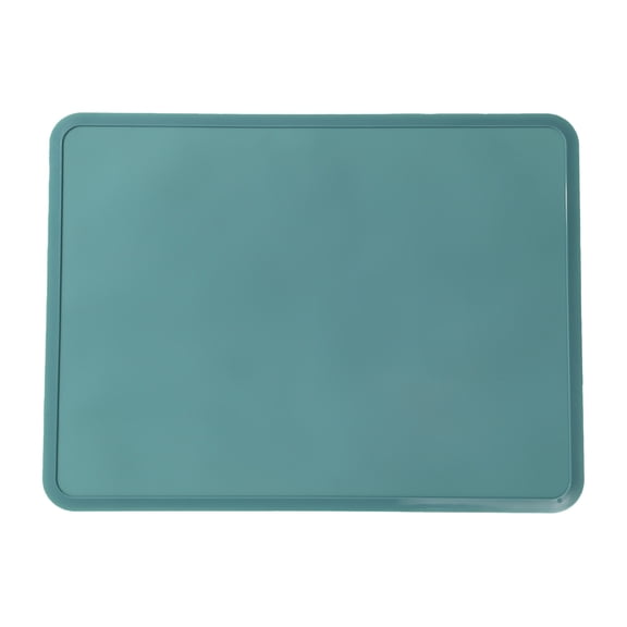 Beautynvta Silicone Placemats, Non Slip Waterproof Heat Resistant Dinner Table Mat for Home Restaurants and Outdoor Picnics, Easy to Clean, 11.8''x15.7'', Green