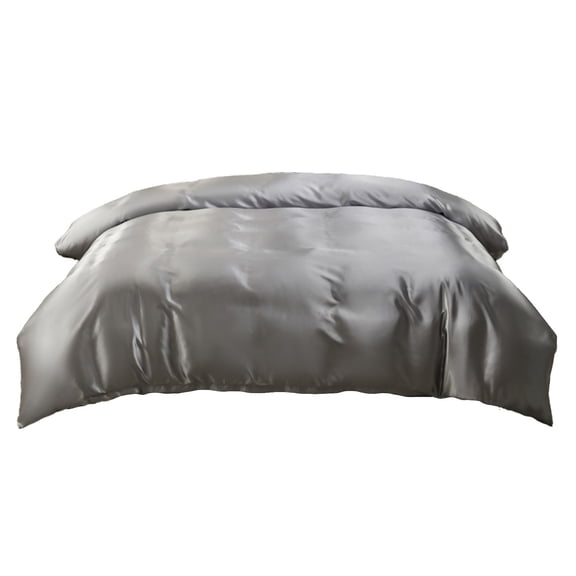 Beautynvta Silk Duvet Cover, Seamless, Breathable, Easy Care Zipper Closure, Soft Comforter Cover Adults Bedroom Decor, 68x90 In