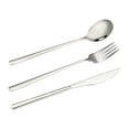 thumbnail image 1 of Beautynvta Silverware Flatware Set for 3, Stainless Steel Kitchen Utensil Set, Include Knife Fork Spoon, Mirror Polished, Dishwasher Safe, 1 of 6