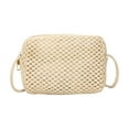 thumbnail image 1 of Beautynvta Small Crossbody Bag for Women, Trendy Casual Straw Woven Shoulder Bag Tote Handbag Summer Beach Purse, White, 1 of 6