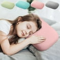 thumbnail image 1 of Beautynvta Small Pillow, Memory Foam Mini Pillow, High-Resilience, Foldable Nap Pillow for Travel, Sleeping, Nap and Neck, Knee, Lumbar Support, 9.4x13.3x4 In, Gray, 1 of 7