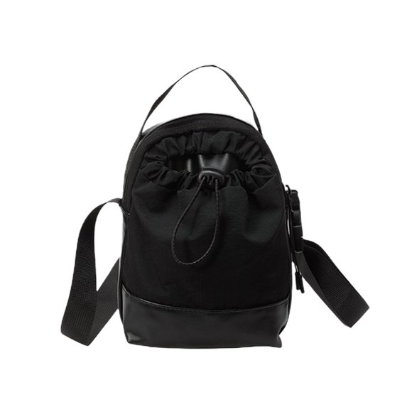 Beautynvta Small Sling Crossbody Bag for Women, Casual Small Square Bag, Canvas Shoulder Bag with Adjustable Strap, Lightweight Handbag for Outdoor Travel, Black