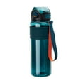 thumbnail image 1 of Beautynvta Sports Water Bottle, 750 ML Portable Plastic Travel Water Bottle with Carrying Strap and Straw, Leak Proof, Flip Top, Gift for Gym Fitness & Outdoor, BPA Free, Green, 1 of 6