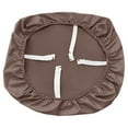 thumbnail image 1 of Beautynvta Square Chair Cover, Solid Color Elastic Leather Seat Covers, Waterproof Washable Stretchable Chair Protector for Kitchen, 14-19 Inch, 1 of 7