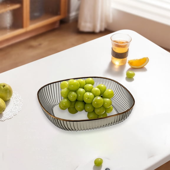 Beautynvta Square Transparent Plates Set of 4, 5.9'' Cake Plates, Salad Dessert Plates, Dinner Plates for Appetizers, Snacks, Fruit, Dishwasher Safe