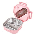 thumbnail image 1 of Beautynvta Stainless Steel Bento Box, Leakproof Lunch Box with Removable Utensil Lid, 3 Compartment Lunch Container with Handles, Microwave & Dishwasher Safe, BPA-Free, 1 of 6
