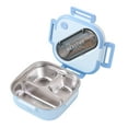 thumbnail image 1 of Beautynvta Stainless Steel Bento Box, Leakproof Lunch Box with Removable Utensil Lid, 3 Compartment Lunch Container with Handles, Microwave & Dishwasher Safe, BPA-Free, 1 of 6