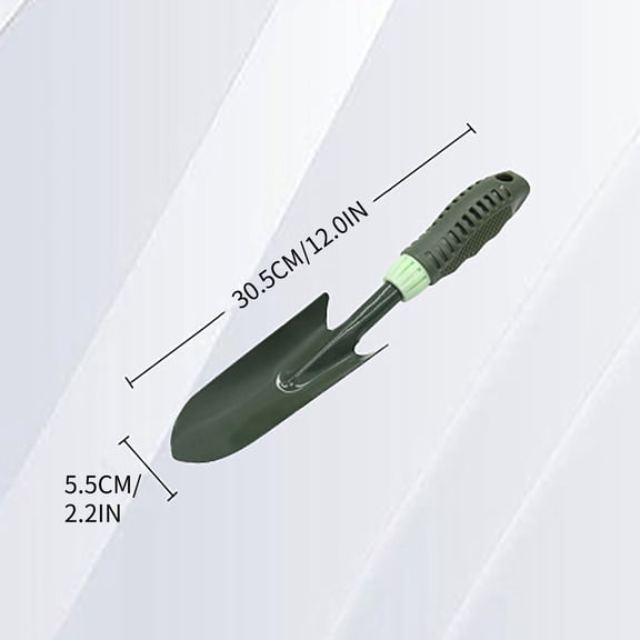 Beautynvta Stainless Steel Gardening Trowel, Soft Rubberized Non-Slip Ergonomic Handle, for Home Garden Farm Herbs Indoor Outdoor, 2.2''x12''