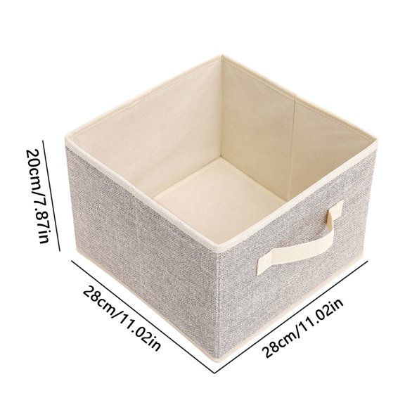 Beautynvta Storage Box, Heavy Duty Fabric Storage Bins, Foldable Fabric Storage Box and Cloth Organizer Drawer for Clothes Blankets Toys