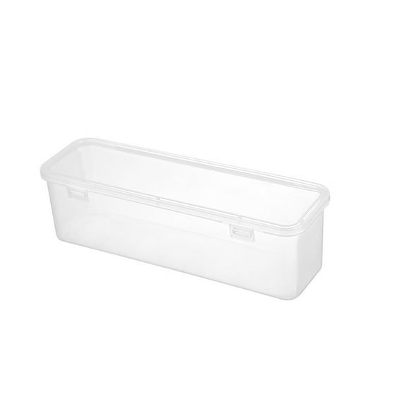 Beautynvta Storage Box with Lock Lids, Spaghetti Container, Clear Cereal Storage Organizer for Nut,Oat, Dry Goods, Plastic Stackable Food Box for Fridge Cabinet