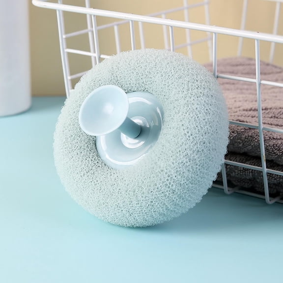 Beautynvta Suction Cup Bath Loofah, Super Soft Sunflower Suction Cup Bath Sponge, Exfoliating Body Scrubber, Mesh Shower Body Sponge for Women Men