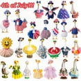 thumbnail image 1 of Beautynvta Summer Porch Goose Outfits, Hawaiian Yard Goose Costume, Hawaiian Wreath with Straw Hat Glasses Goose Clothes for 23" Goose Statue Patio Garden Decor, 1 of 8