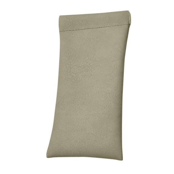 Beautynvta Sunglasses Case, Leather Eyeglasses Pouch, Soft Eyeglass Cases for Women Men, Portable Top Glasses Cases, 3.34x6.69 In, Green