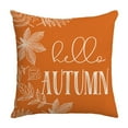 thumbnail image 1 of Beautynvta Thanksgiving Throw Pillows Covers, 18''x18'' Fall Pillowcase Autumn Pillowcase, Harvest Pillowcase Pumpkin Maple Leaf Pillow Case for Sofa Couch Bed Decoration, 1 of 6