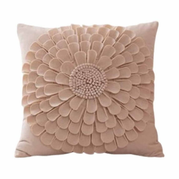 Beautynvta Throw Pillow, Flower Printed Decorative Pillow for Home Decor, Cute Soft Plush Decorative Pillows for Living Room, Bed, Sofa, Couch, 17.7''x17.7''