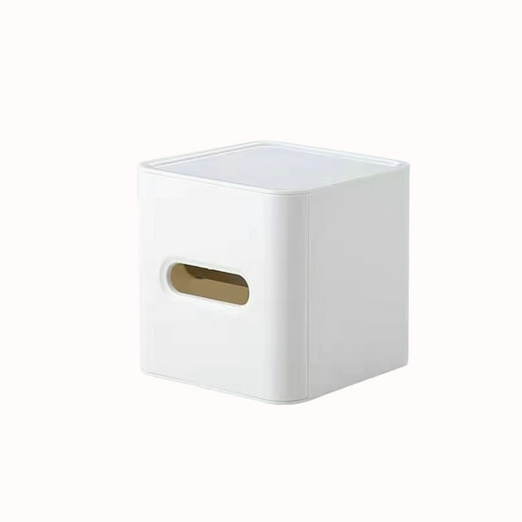 Beautynvta Tissue Box, Living Room Coffee Table Paper Drawer Dining Room Bedroom Desktop Paper Drawer Kitchen Living Room Bathroom Tissue Box, White