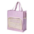 thumbnail image 1 of Beautynvta Tote Bag for Women Men, Large Capacity Oxford Cloth Handbag, Multi Layered Storage Cloth Bag, Front Transparent PVC Zipper Bag and Side Mesh Pocket, 1 of 6