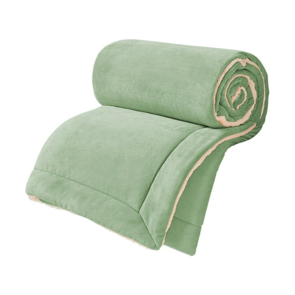 Beautynvta Twin Thick Warm Blanket, Fleece Velvet Blanket, Super Soft Fuzzy Flannel Fleece Blanket for Autumning Winter, 59''x78.7'', Green