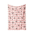thumbnail image 1 of Beautynvta Valentine's Day Blanket, Pink Bowknot Plaid Printed Throw Blanket, Soft Plush Flannel Blanket Office Nap Blanket for Sofa Couch Bedroom, 59x39.4 Inch, 1 of 6