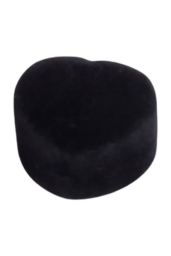 Velvet Jewelry Ring Gift Box, Heart-Shaped Wedding Ring Earring Stud Holder Case for Proposal Engagement Wedding Ceremony Anniversary