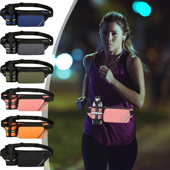 Beautynvta Waist Pack for Men Women, Multifunctional Running Bag with Water Bottle Holder, for Running Climbing Hiking Fitness Cycling and Other Outdoor Sports