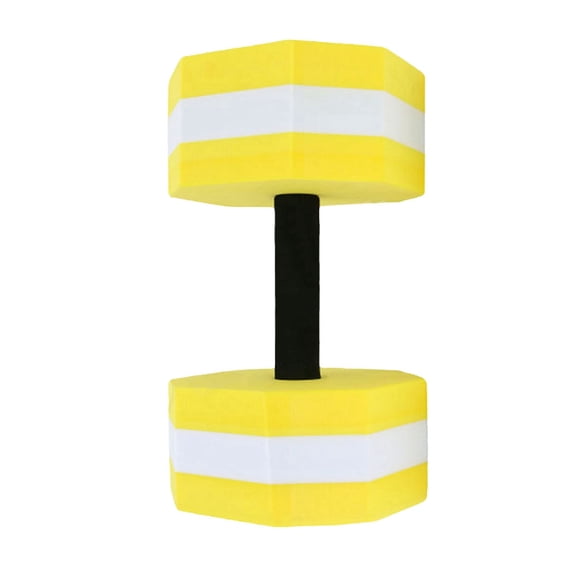 Beautynvta Water Weights for Pool Exercise, Foam Water Dumbbells Aquatic Exercise for Aqua Fitness, Pool Weights for Water Resistance Exercise, Swimming Training Accessories, 1 Pcs, Yellow