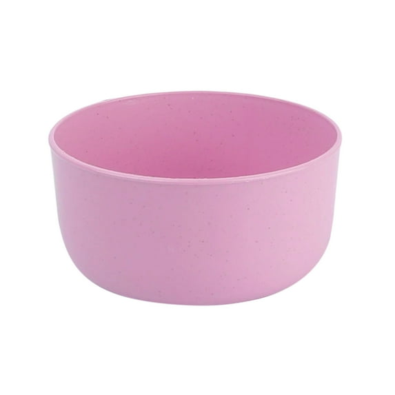Beautynvta Wheat Straw Bowls for Kitchen, Plastic Cereal Deep Bowls, Reusable Large Bowls for Soup, Salad and Snack, Microwave & Dishwasher Safe, 2.4x4.5 In, Pink