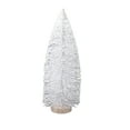 thumbnail image 1 of Beautynvta White Mini Christmas Tree, 9.84'' Artificial Christmas Mini Tabletop Bottle Brush Tree with Wooden Base for Christmas Decor Party Home Table Craft Decorations, 1 of 9