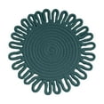 thumbnail image 1 of Beautynvta Woven Boho Trivets for Hot Dishes, Trivets for Hot Pots and Pans, Flower Shaped Placemat, Heat Resistant Mat for Countertops, Table Decorations, Green, 1 of 6