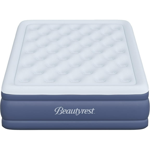 Beautyrest 17" Supreme Air Auto Shut-Off Air Mattress with Built-in SureLock Pump, Full Size, 3-Year Warranty, Supports 650 lbs, Best for Home, Camping, Guests