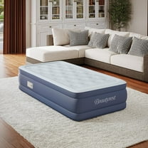 Beautyrest 17" Supreme Air Auto Shut-Off Air Mattress with Built-in SureLock Pump, Twin Size, 3-Year Warranty, Supports 650 lbs, Best for Home, Camping, Guests