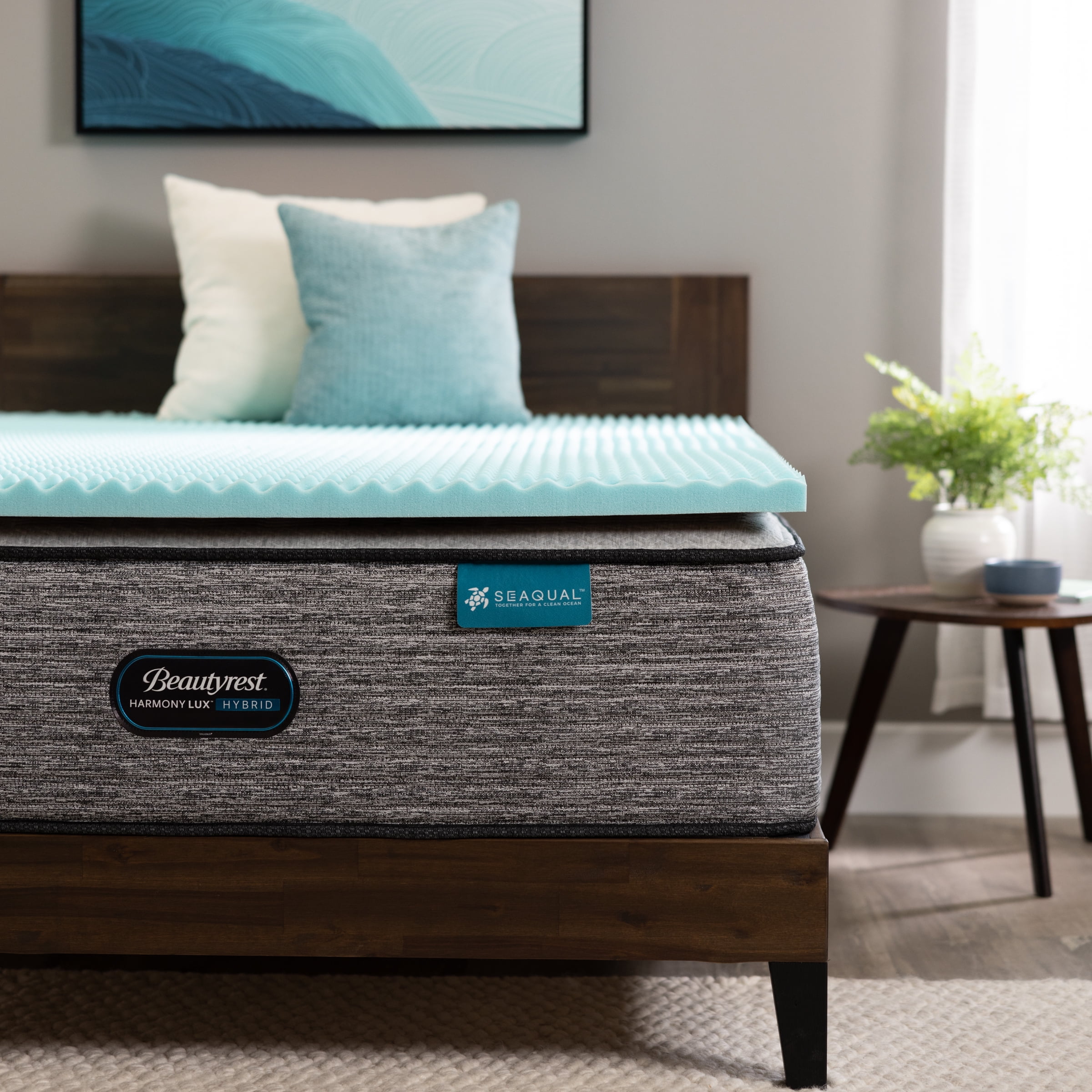 Beautyrest 2" Cool Wave Pressure Relieving Memory Foam Mattress Topper, California King