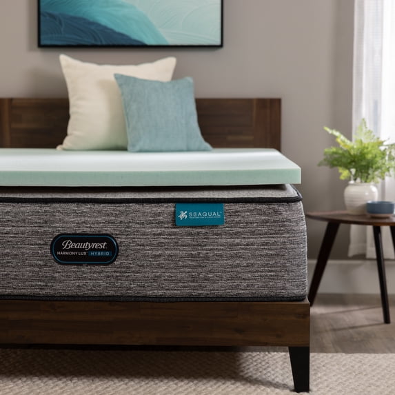 Beautyrest 2" Thermagel Deluxe Cooling Pressure Relieving Memory Foam Mattress Topper, King