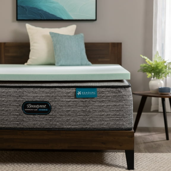 Beautyrest 2" Thermagel Deluxe Cooling Pressure Relieving Memory Foam Mattress Topper, Twin-XL