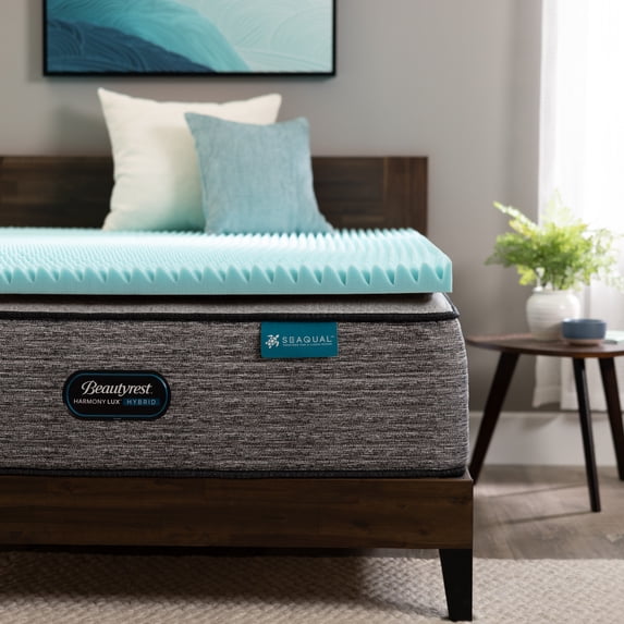 Beautyrest 3" Cool Wave Plus Pressure Relieving Memory Foam Mattress Topper, Full