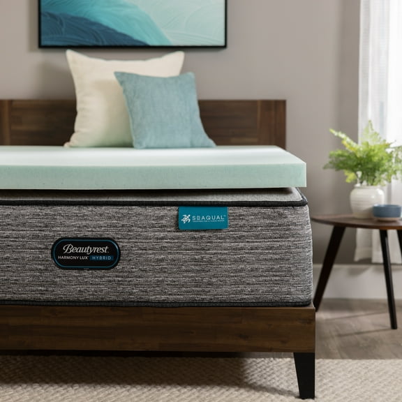 Beautyrest 3" Memory Foam Mattress Topper, Full - Thermagel Deluxe Cooling