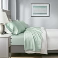 thumbnail image 1 of Beautyrest 4-Piece 1000 Thread Count Seafoam HeiQ Smart Temperature Cotton Blend Sheet Set, Full, 1 of 9