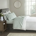 thumbnail image 1 of Beautyrest 400 Thread Count Wrinkle Resistant Cotton Sateen 4 PC Green Sheet Set, Queen, 1 of 9