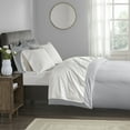 thumbnail image 1 of Beautyrest 400 Thread Count Wrinkle Resistant Cotton Sateen 4 Piece White Sheet Set, Cal King, 1 of 9