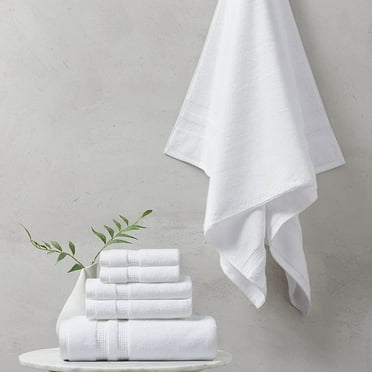 Beautyrest 6 Piece Set Cotton Feather Soft Towel with White Finish BR73-2435